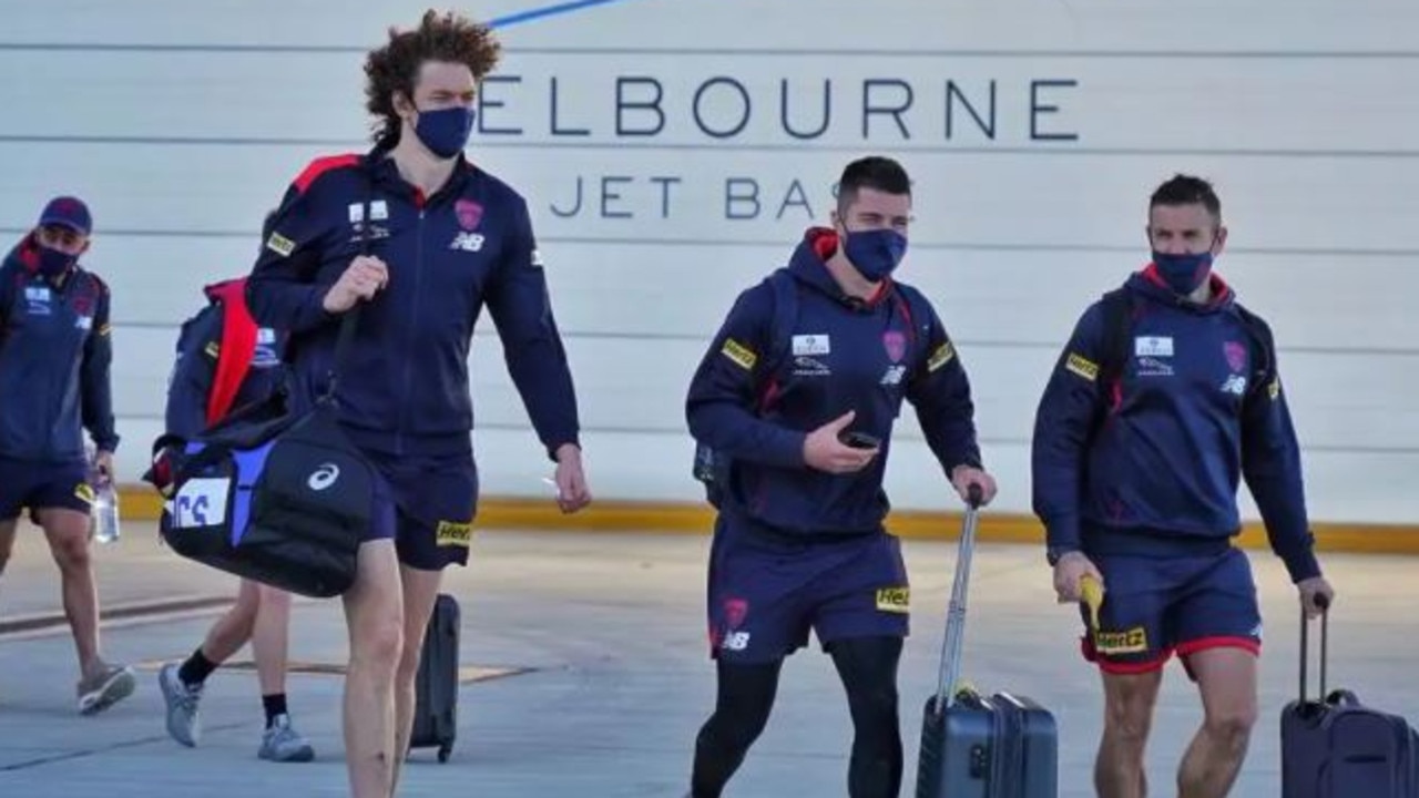 Melbourne players and fellow clubs have spent countless hours in the sky this season to avoid being trapped by Covid lockdowns.