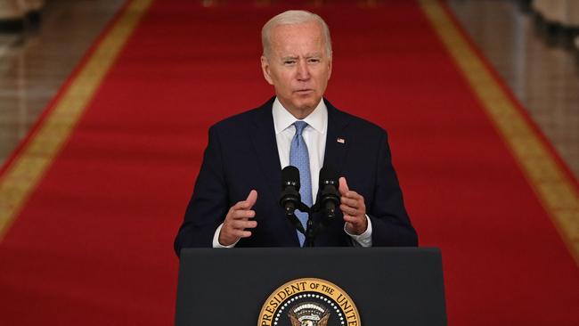 US President Joe Biden’s speech on Wednesday delivered what Donald Trump and Barack Obama also clearly wanted: an end to nation-building as a legitimate choice in the American foreign policy repertoire. Picture: AFP