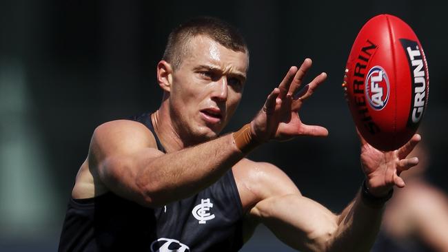 Patrick Cripps has made a red-hot start to 2022. Picture: Dylan Burns/AFL Photos via Getty Images