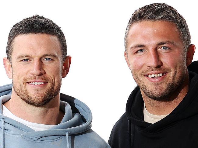 DAILY TELEGRAPH - Pictured in Centennial Park today is Luke and Sam Burgess wearing their clothing label, 4B. Picture: Tim Hunter.