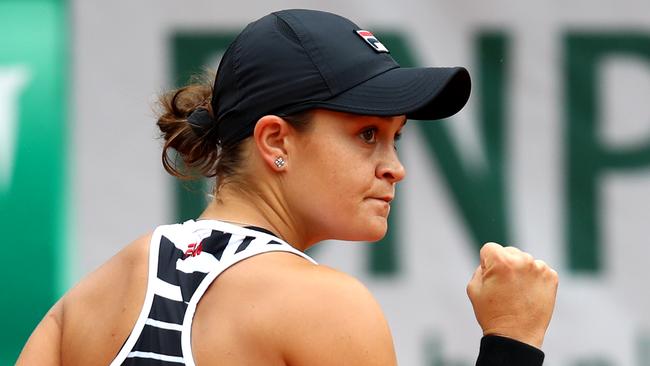 Ash Barty is through to the French Open quarter-finals. Picture: Getty