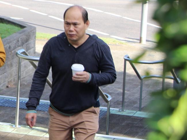 Owner of Wambie Whoppers Eric Phu Soksan, arrives at Gosford Local Court.