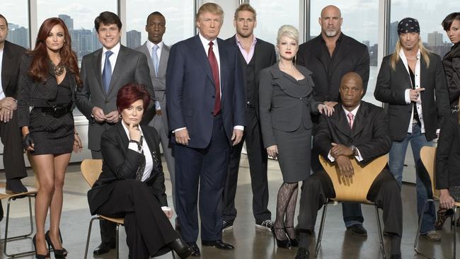 When Cyndi met Donald: On Celebrity Apprentice, along with Aussie Curtis Stone back in 2010. Photo: Mitch Haaseth