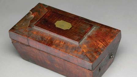 David Collin’s 1804 blackwood tea caddy from Victoria's first settlement at Sorrento.