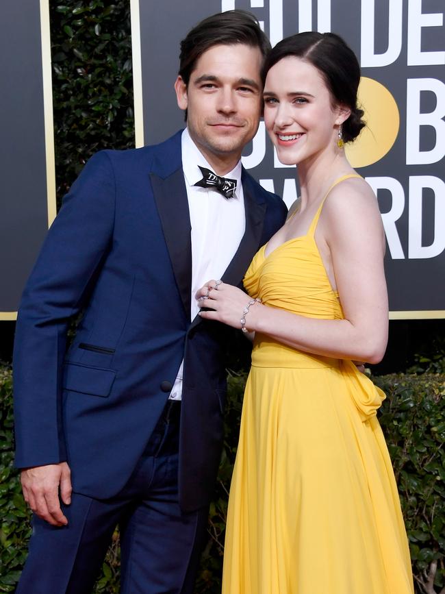 Jason Ralph and Rachel Brosnahan. Picture: Getty