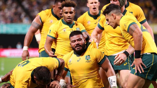 Tolu Latu scored two tries in a superb performance. Picture: Getty Images