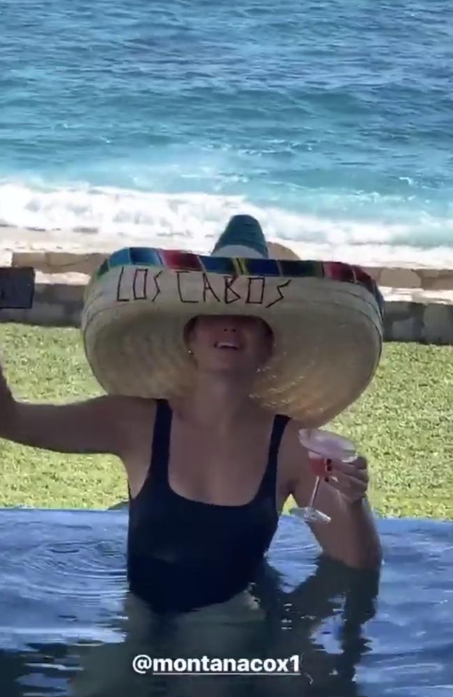 Guests happily pose from the exclusive Mexican resort prior to the high-profile wedding. Picture: Instagram