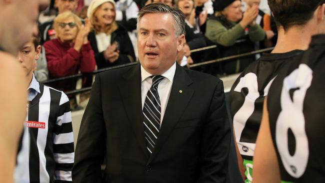 Eddie McGuire says players should announce in-season if they’re leaving a club. Picture: Wayne Ludbey