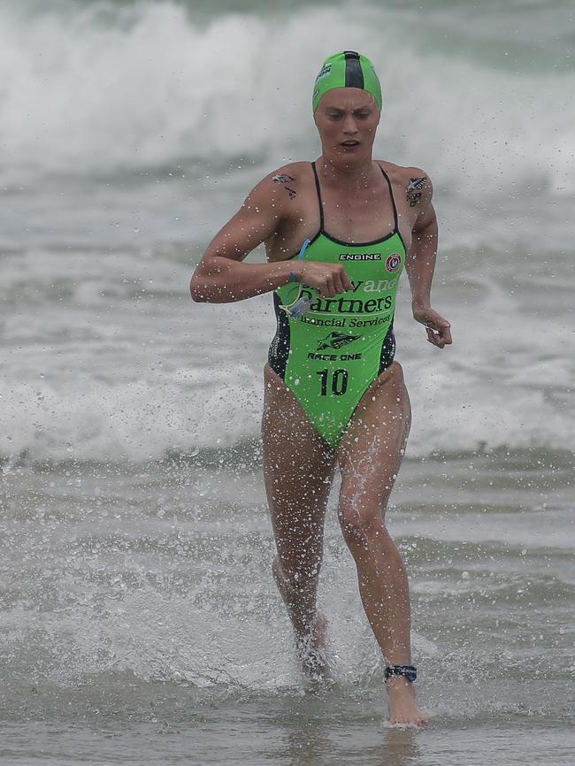 Emma Woods on Day 1 of the Shaw and Partners Iron Man /Woman Series at North Burliegh. Picture: Glenn Campbell