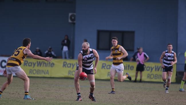 Broadbeach player Josh Searl (No 12). Picture: Mike Batterham