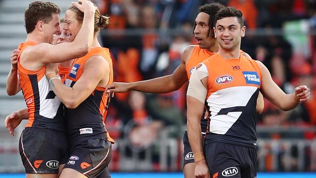 Hopper says the Giants are ready to stomp the Hawks. Picture: AAP