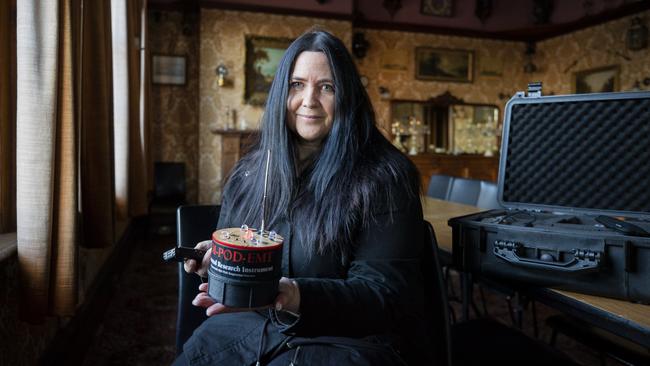 Sharmaine Mansfield of Tasmania's Most Hunted at The Hope and Anchor Tavern in Hobart. Picture: RICHARD JUPE