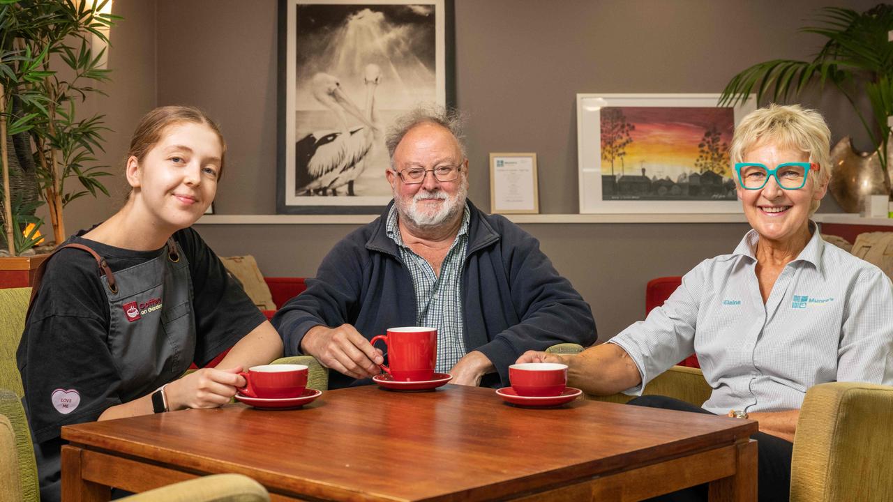 Nurse and barista Paige Leggatt, semi-retired transport worker Michael Menzies and business owner Elaine Munro had their say on cost of living. Picture: Brad Fleet
