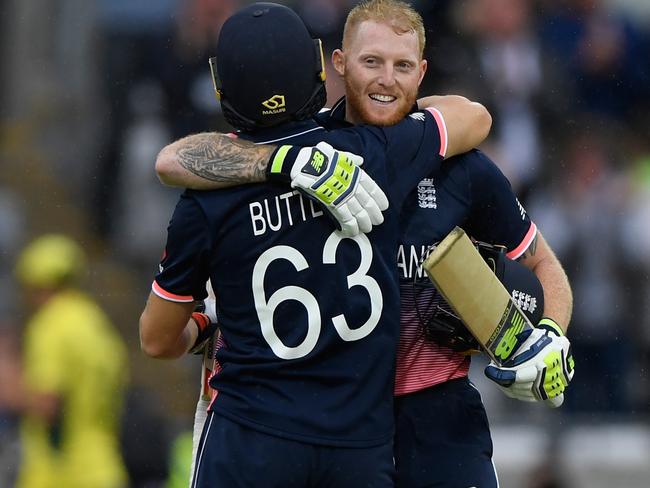 Ben Stokes and Jos Buttler saw the Poms home.