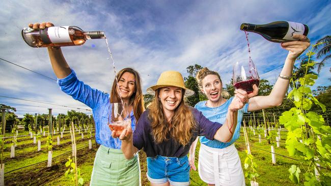 Witches Falls Winery, Karin Garland, Ren Dalgarno and Kathryn Sowter. Picture: Nigel Hallett