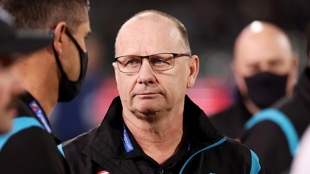 Ken Hinkley believes he will remain in charge at the Power in 2023. Picture: James Elsby