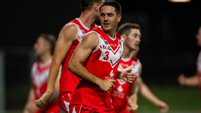 Brodie Carroll as Waratah take on Southern Districts in Round 1 of the 2024-25 NTFL season. Picture: Pema Tamang Pakhrin