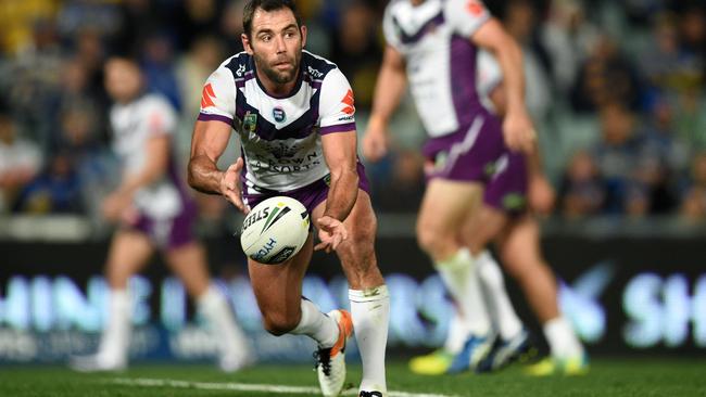 Logan’s most celebrated and successful rugby league player, Australian, Queensland and Melbourne Storm captain Cameron Smith heads up Dave Manson’s Logan Dream Team. Pic AAP Image/Dan Himbrechts