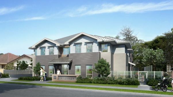 An artist's impression of a double-storey childcare centre planned for Castlereagh St, Penrith.