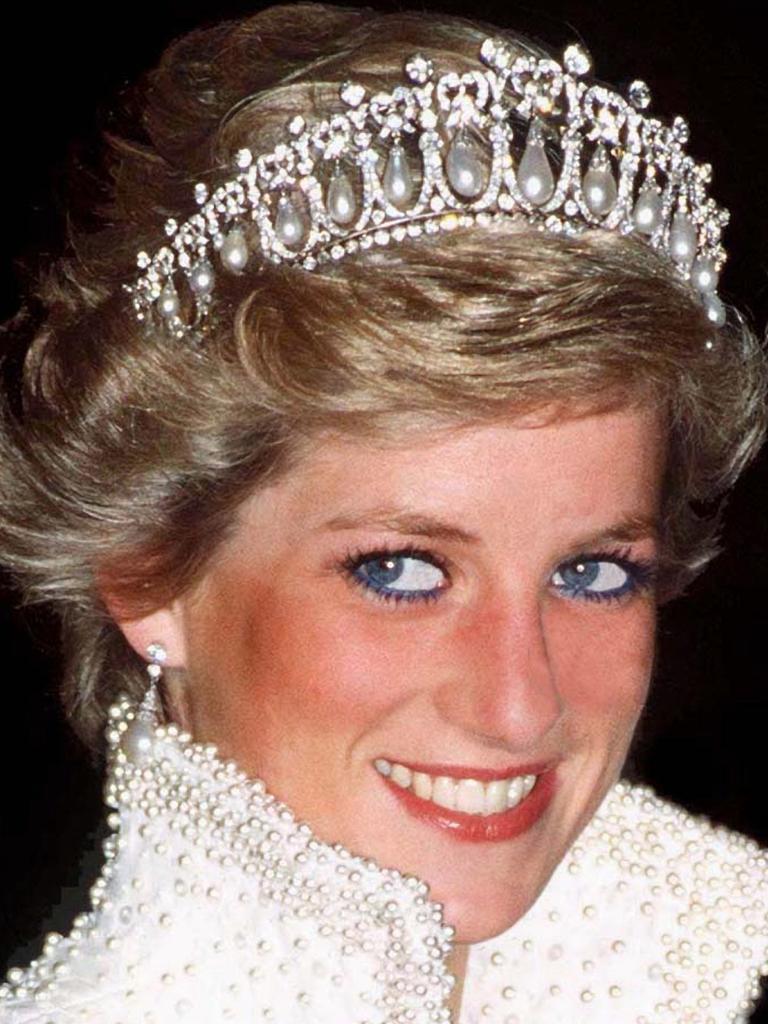 Diana, Princess Of Wales wearing the Lover’s Knot Tiara. Picture: Tim Graham/Getty Images