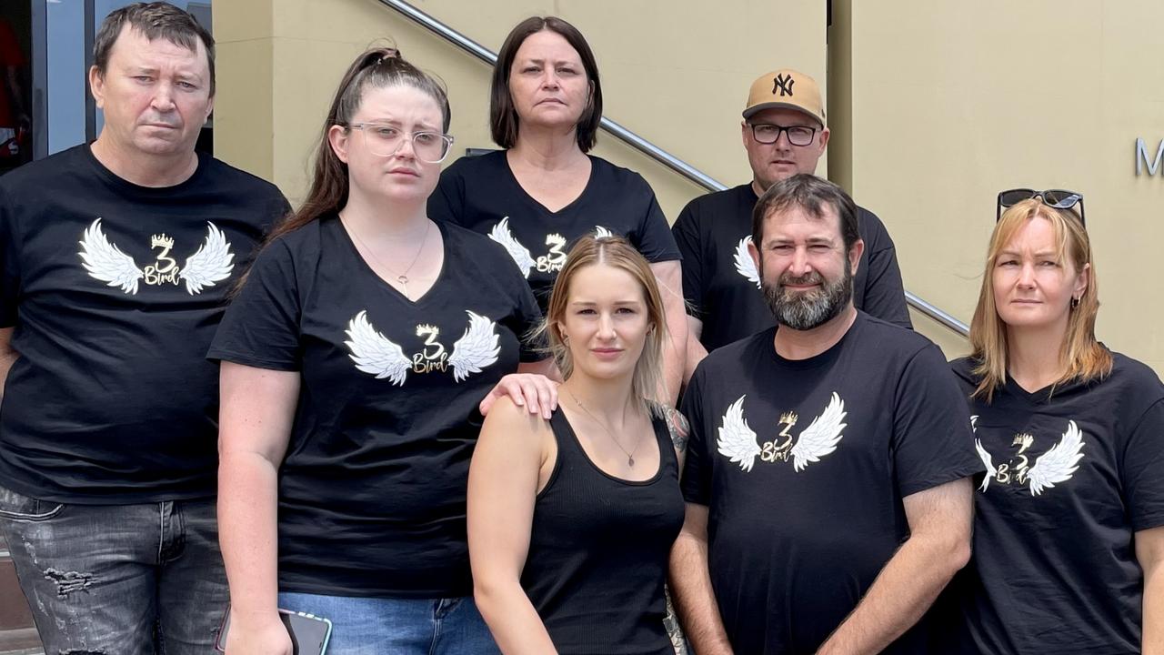 Birdsall Fa'apepele's Mackay family. Back: Les Brazier, Shara Masters, Sherron Knight and Liam Masters. Front: Kailey Prouse, Ben Prouse and Lenore Prouse. Picture: Janessa Ekert