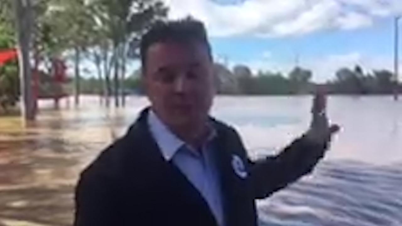 Logan Mayor Luke Smith explains where flooding is expected along Albert and Logan rivers