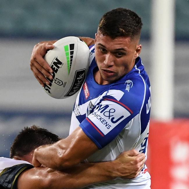 Barring Matt Burton arriving at the Bulldogs, Jake Averillo will partner Kyle Flanagan in the halves. Picture: Grant Trouville/NRL Photos