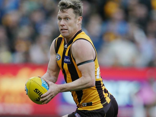 Sam Mitchell dominated in the centre for the Hawks this season. Picture: Michael Klein