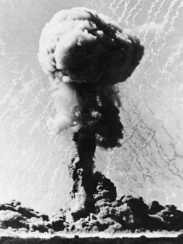 The first British nuclear bomb test at Maralinga in 1956. Picture: Supplied.