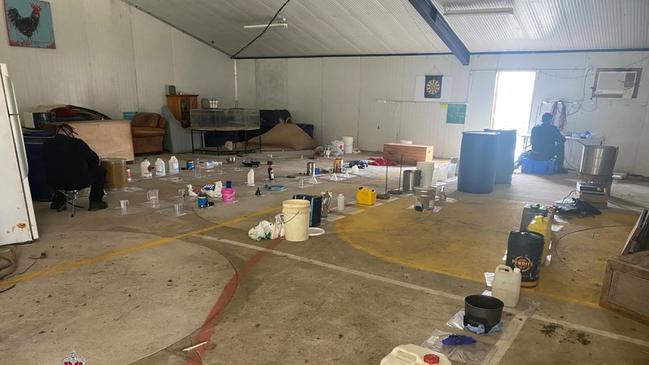 Police allegedly uncovered a clandestine drug manufacturing lab in Murrurundi and chemicals at Billys Creek.