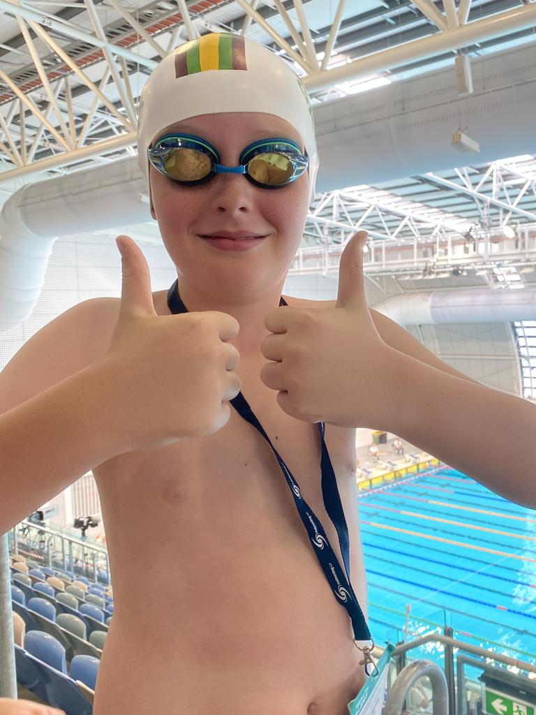 SA Little Legend Harrison Nys, 9, Gawler Gators (swimming), finds that sport doesn't come easy with co-ordination delays making life a little harder than for most. However, he has just swam in his first ever 50m backstroke race and did well with his turn. Congratulations Harrison! Picture supplied.