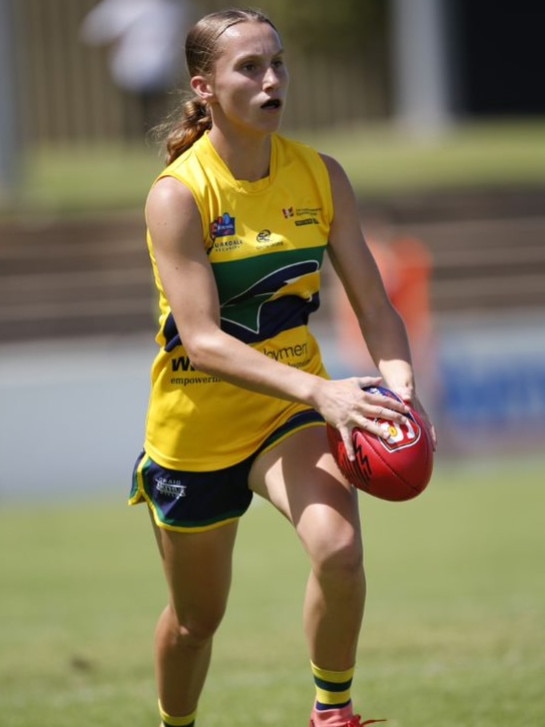 Woodville-West Torrens SANFLW rising star Shineah Goody. Picture: Cory Sutton (SANFL)