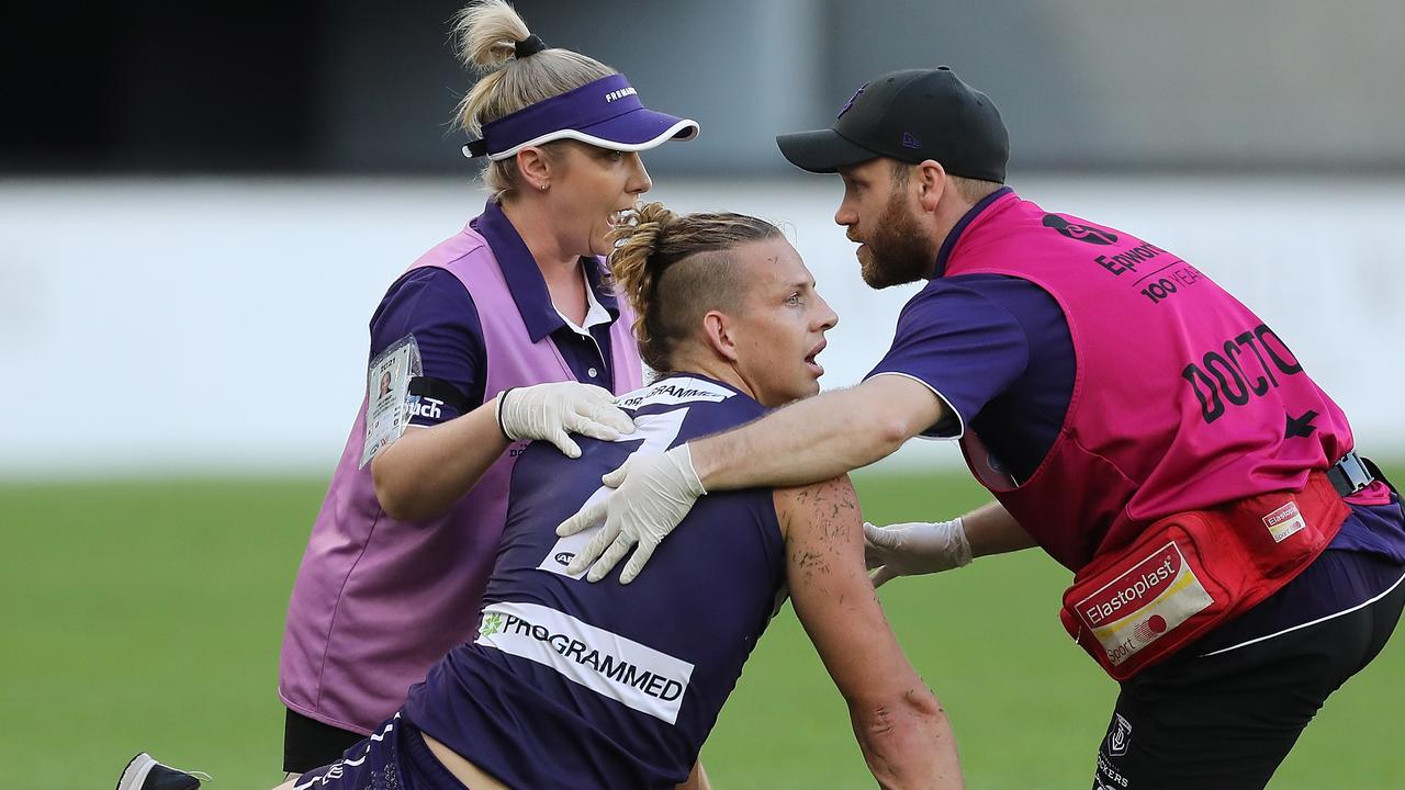 Nat Fyfe of the Dockers.