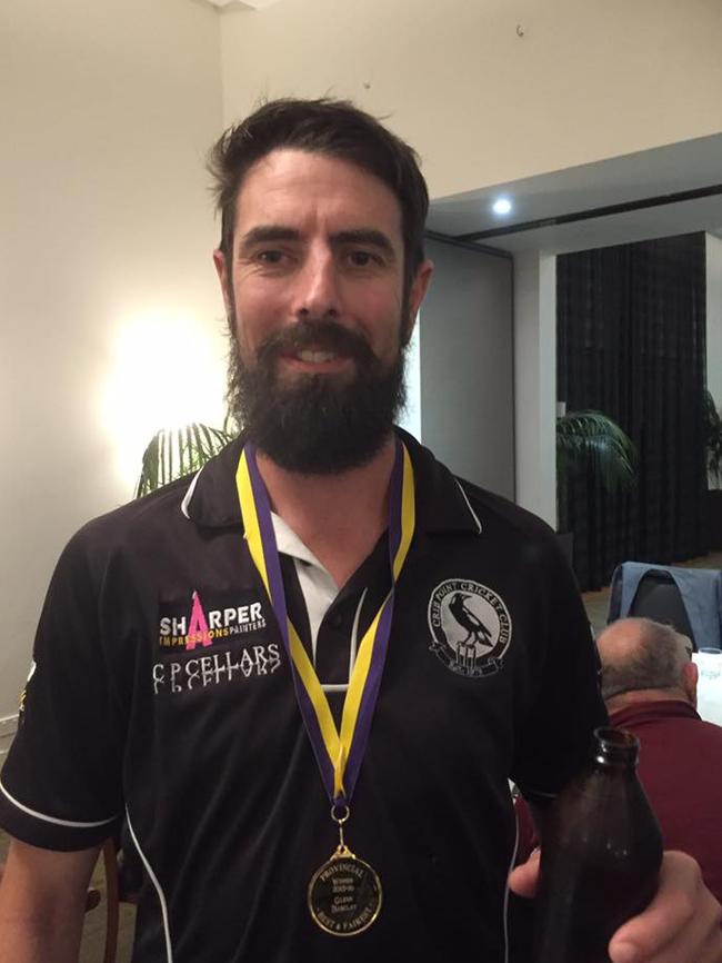 Glenn Barclay is the second Crib Point player to win the Wedgwood Medal.