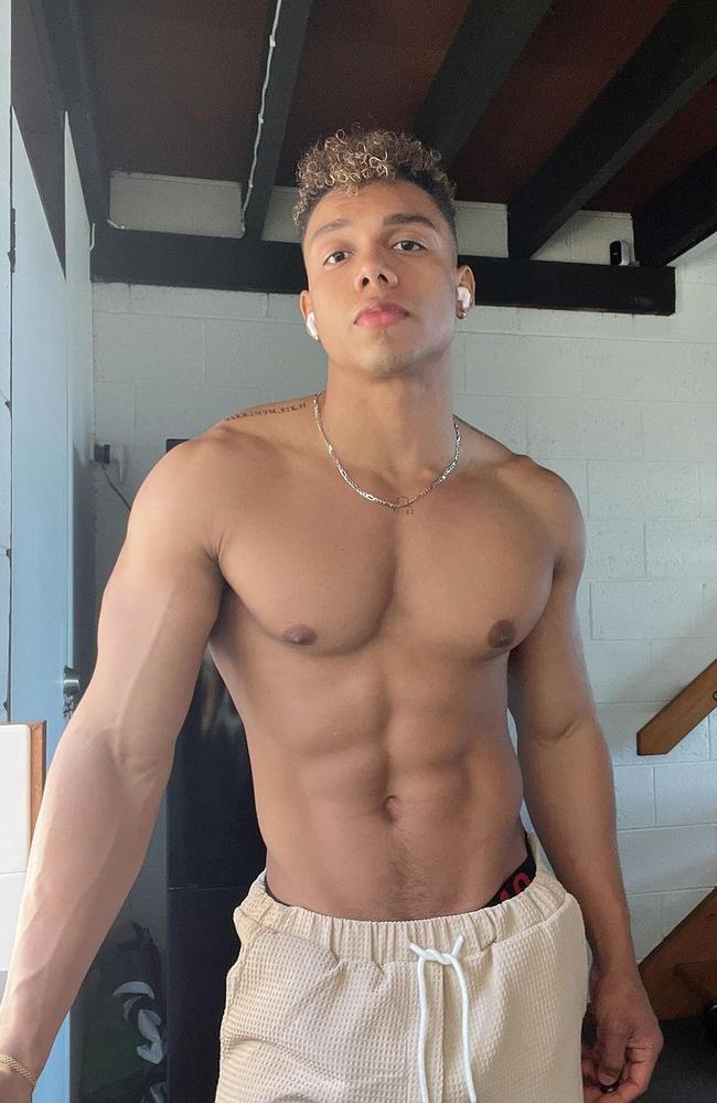 The Mercury's best gym buff 2024: Angel Rendon. Picture: Instagram/@angelrendonl