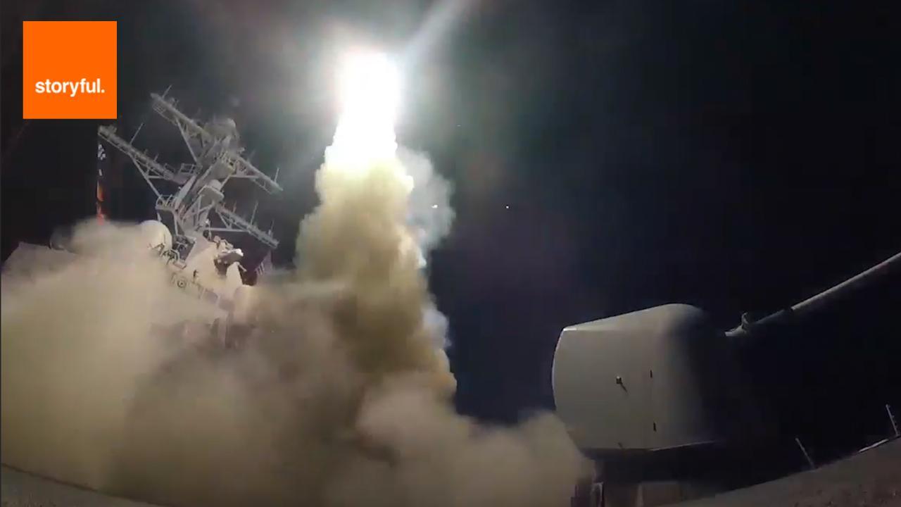 SYRIA:    US Fires 59 Missiles at Syrian Airbase   April 07