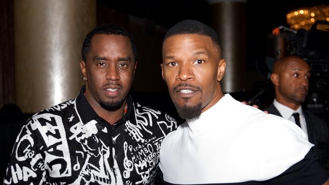 Diddy (left) and Jamie Foxx attend the Women of Excellence Awards in 2017. Picture: Earl Gibson III/Getty