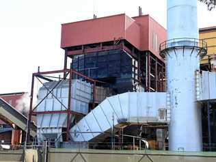 FACTORY FIRE: An overnight fire in one of the boilers at the Maryborough Sugar Mill has brought the factory to a halt for the next three days while repairs are carried out. Picture: Alistair Brightman