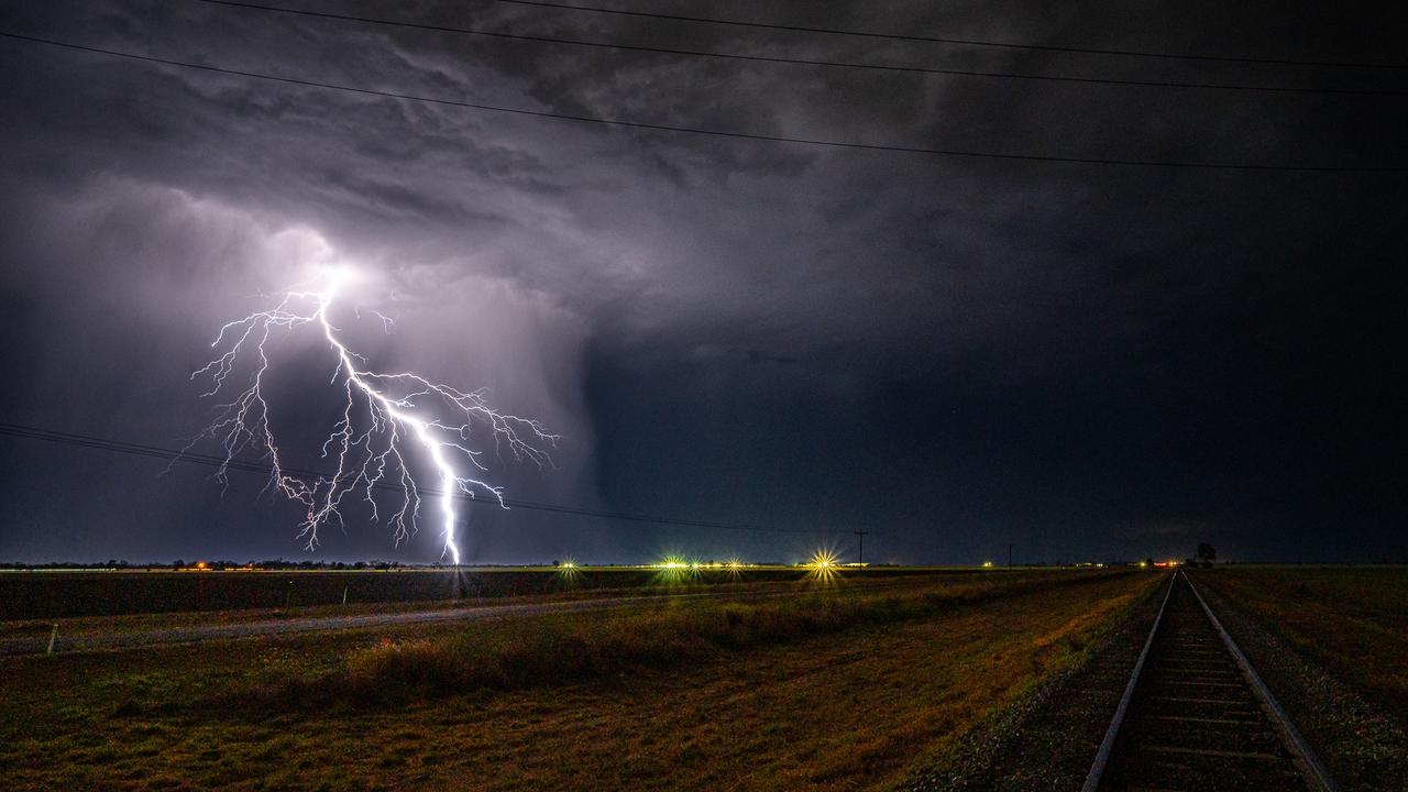 Glenn Hurse from Dalby captured lightning during a severe storm. Picture: Glenn Hurse Photography