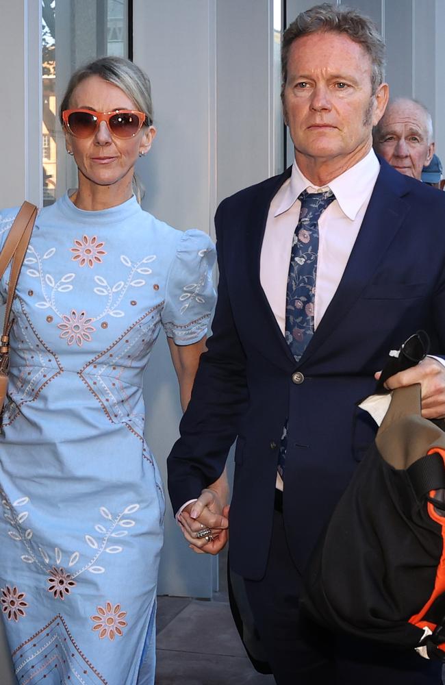 Craig McLachlan with his partner Vanessa Scammell outside the Supreme Court in Sydney back in May 2022. Picture: NCA NewsWire / Dylan Coker