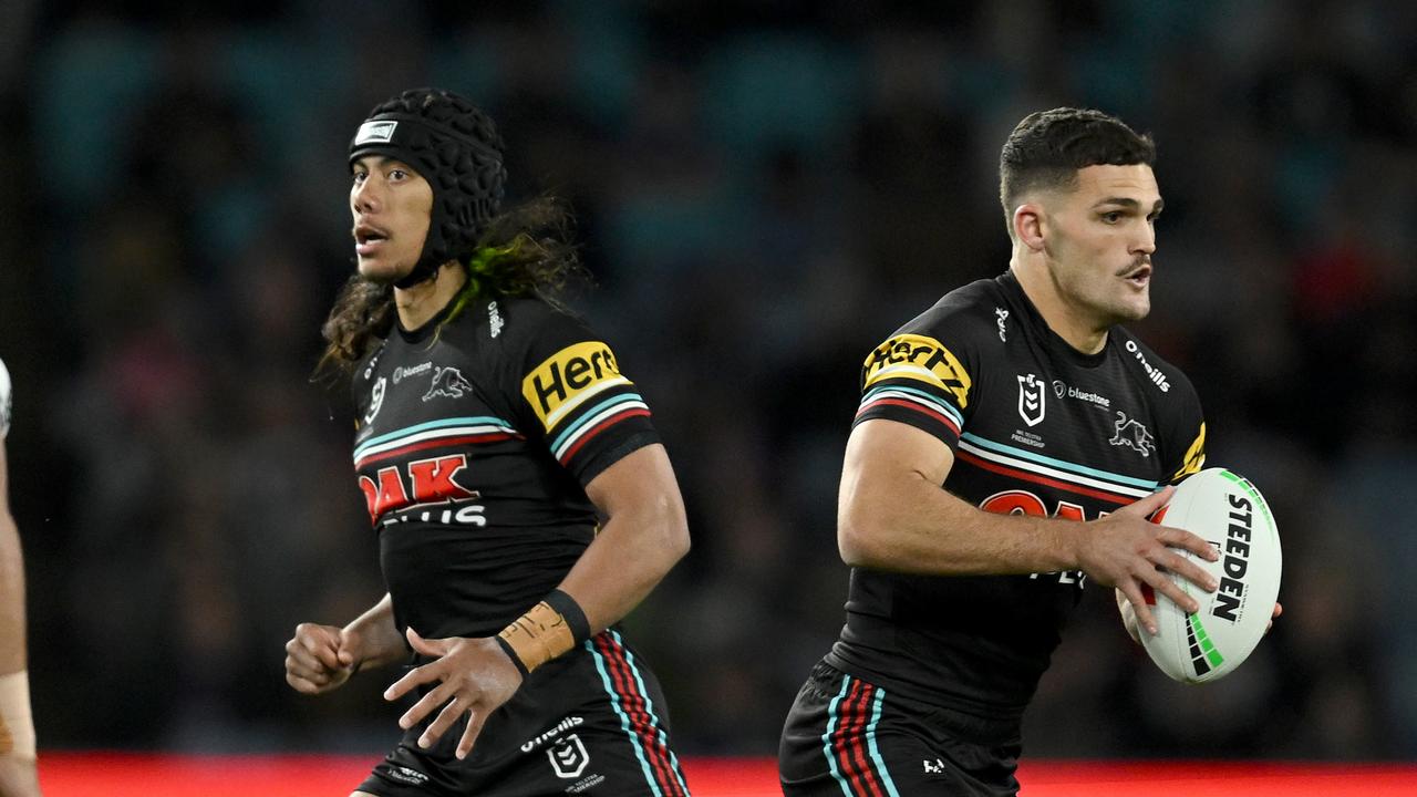 Jarome Luai and Nathan Cleary. Credit: NRL Images.