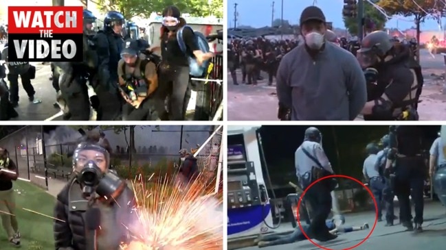 US protests: Journalists are being attacked by police while doing their jobs