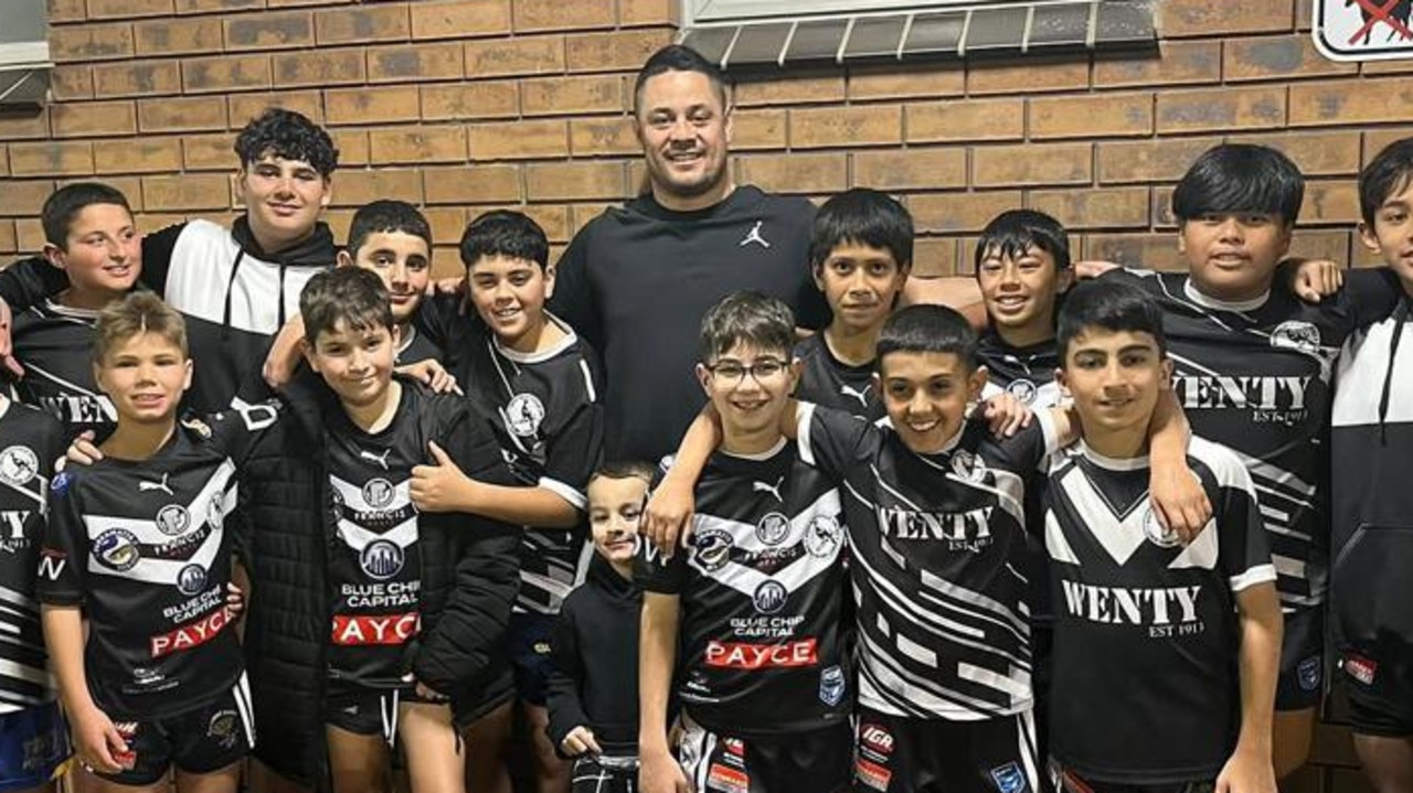 Jarryd Hayne at Wentworthville United JRLFC in 2024.