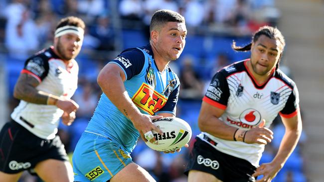 Ashley Taylor has had an inconsistent season with the Titans. Picture: AAP Image/Dave Hunt