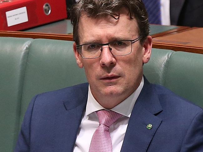 Alan Tudge in Question Time in the House of Representatives Chamber, Parliament House in Canberra. Picture Kym Smith