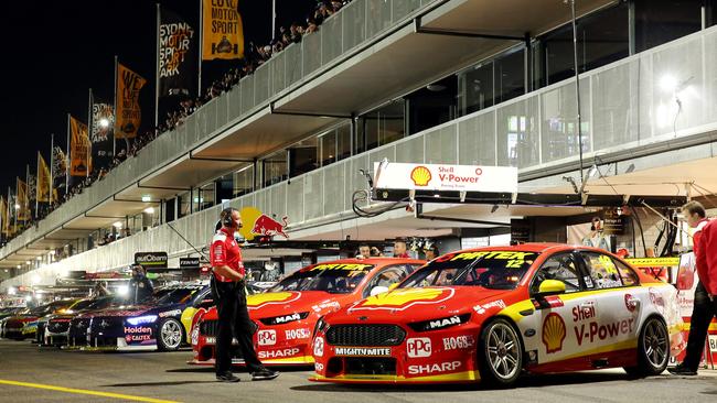 Supercars return to Sydney next year and the race will again be under lights. Picture: Tim Hunter.