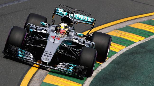 Lewis Hamilton set the fastest time of Practice 1 at the Australian Grand Prix.