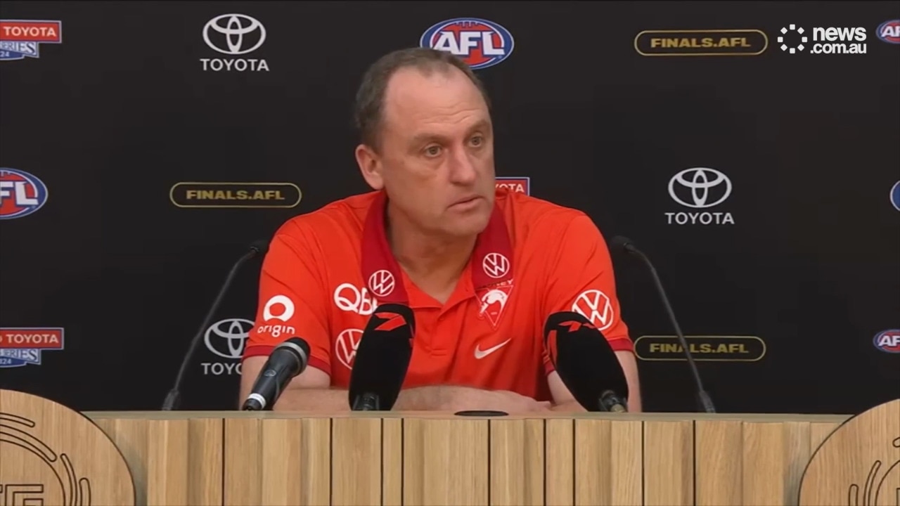 Swans coach forced to sit through Lions winning song