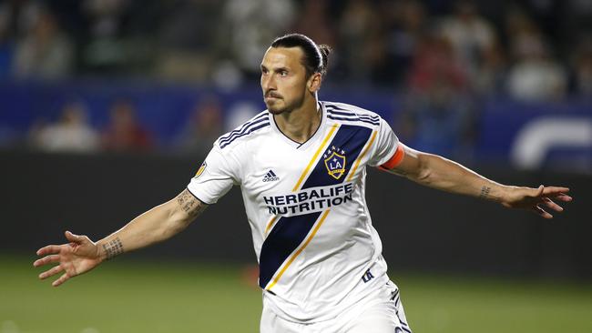 Zlatan Ibrahimovic has asked fellow Swede and Melbourne Victory striker Ola Toivonen about playing in the A-League. Picture: Katharine Lotze/Getty Images/AFP