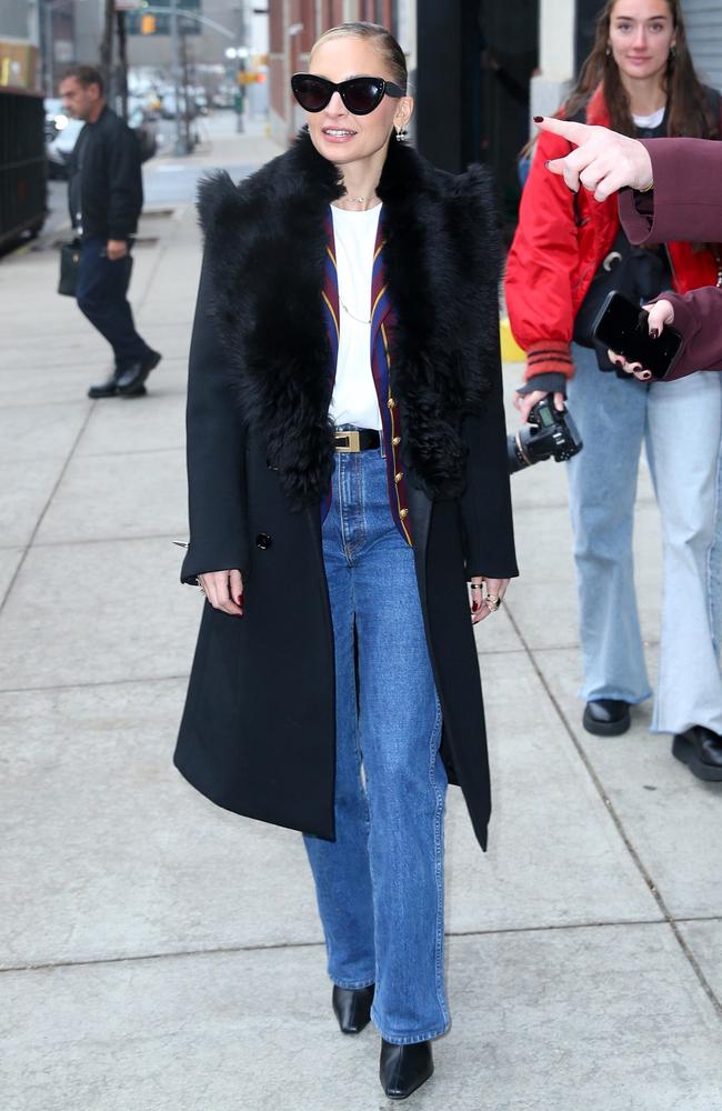 Nicole Richie was photographed leaving the Drew Barrymore show in New York City. Picture: Splash/Backgrid